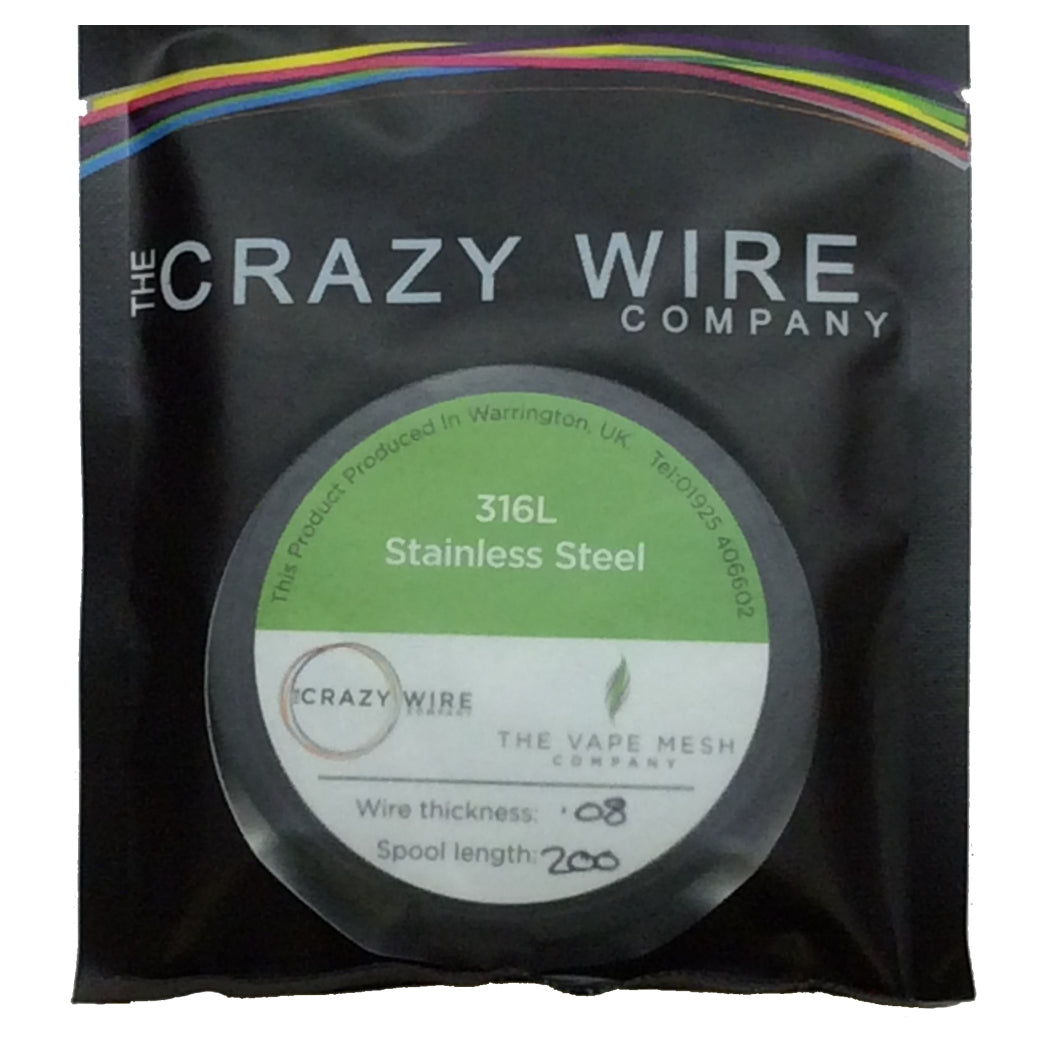 316L SS Superfine tråd 0.16mm (200m)